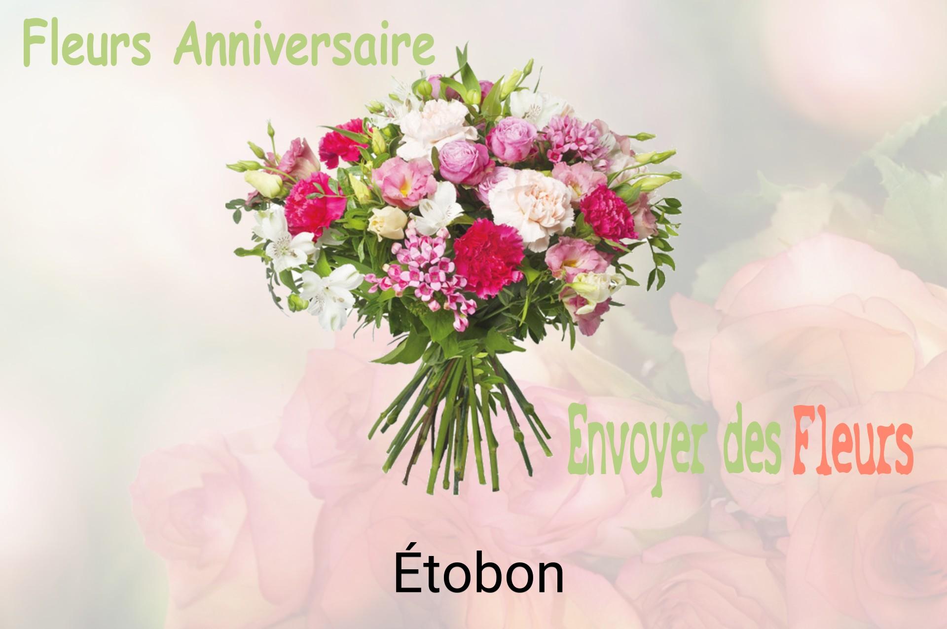 Bouquet de fleurs d’anniversaire livré à Étobon