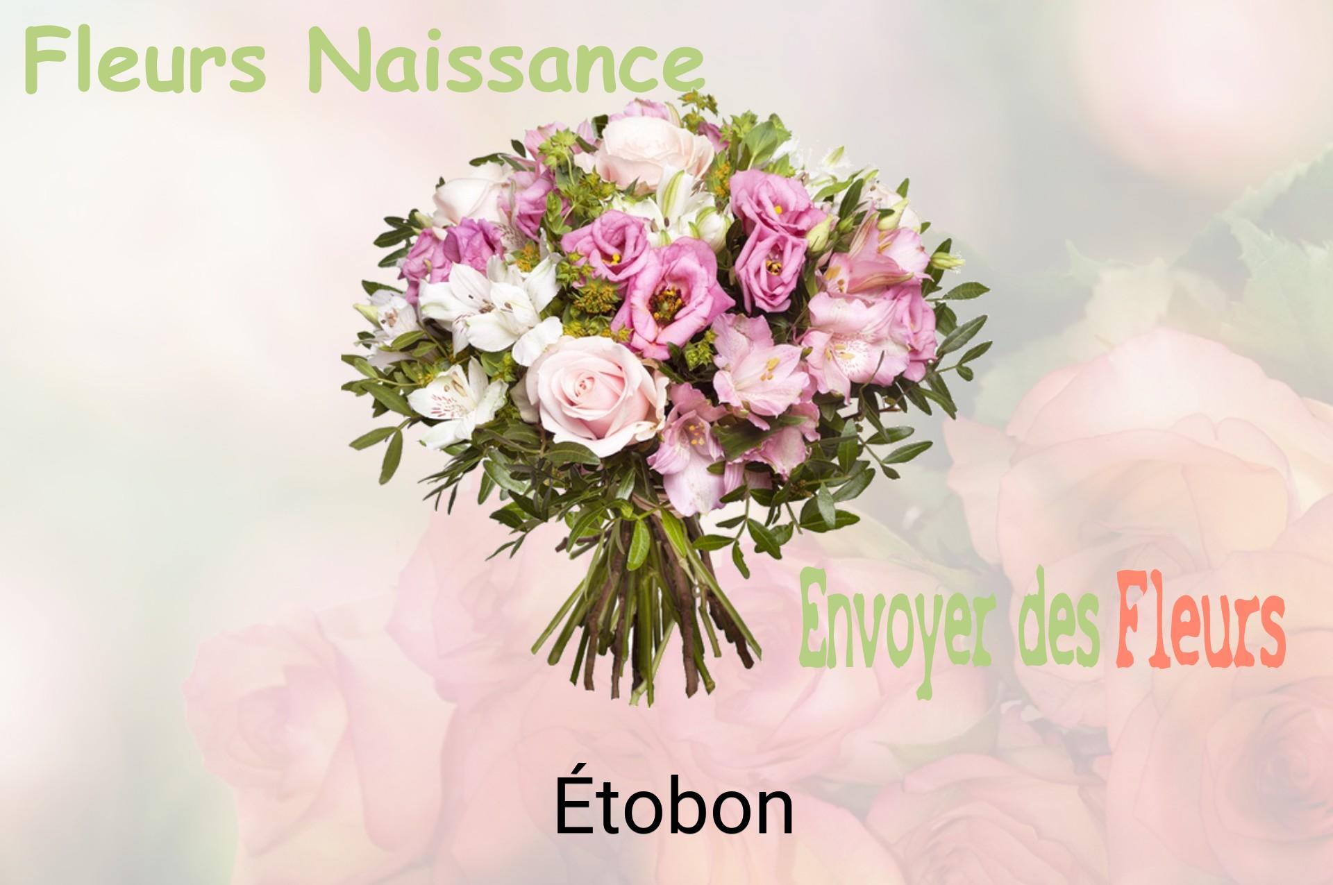 Bouquet de fleurs de naissance livré à Étobon